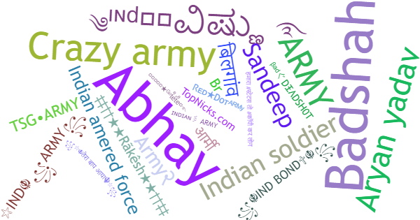 Нікнейми для IndianArmy