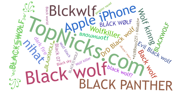 Нікнейми для Blackwolf