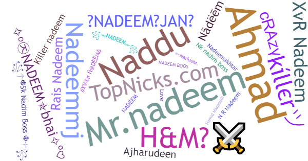 Нікнейми для Nadeem