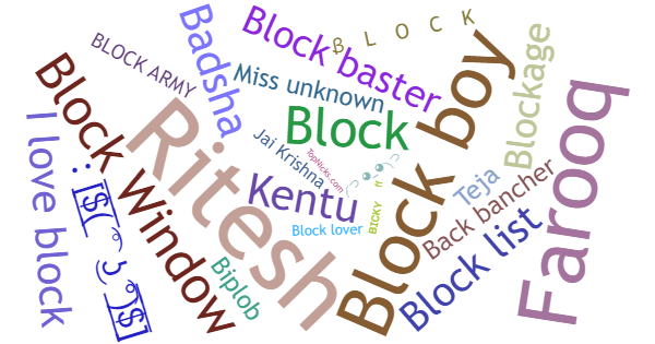 Нікнейми для Block